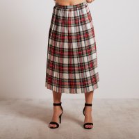 Plaid Long Skirt