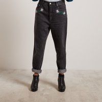 '80s Black Jeans Pants