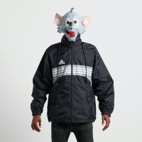 Adidas Black Windbreaker