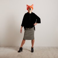 Cappottino corto nero