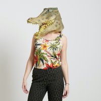 Canottiera con Fiori